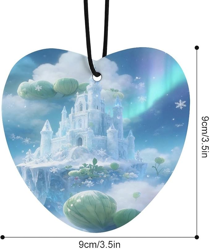 5PCS Car Air Freshener Hanging Personalized Double Sided Snowflakes Car Fresheners Long Lasting New Cars Scents Cute Automotive Freshies for Closets Drawers (tea)