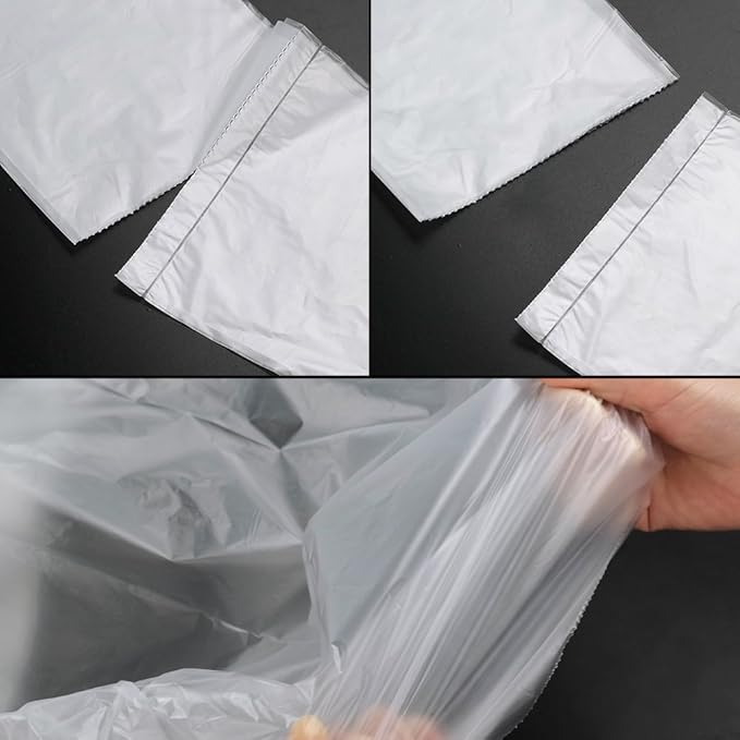 Idomy 18 Gallon Clear Trash Bag Heavy Duty 100 Counts
