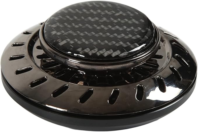 Car Air Freshener Flying Disc Design Long Lasting Aromatherapy with Plant Extracts Adjustable Fragrance Intensity Odor Removal for Car Interior Purifies Air Includes 2 (Black)
