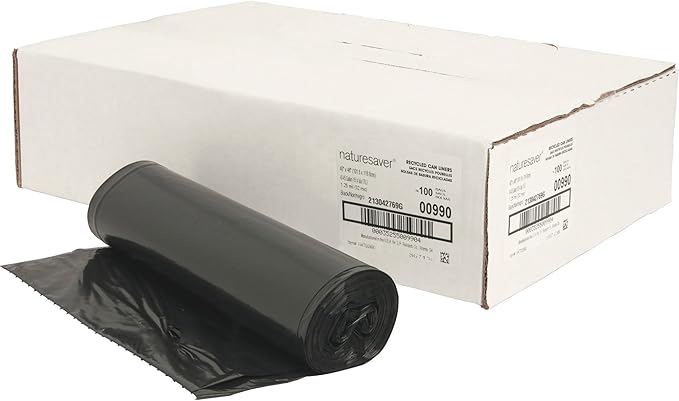 Black Low-Density Recycled Can Liners