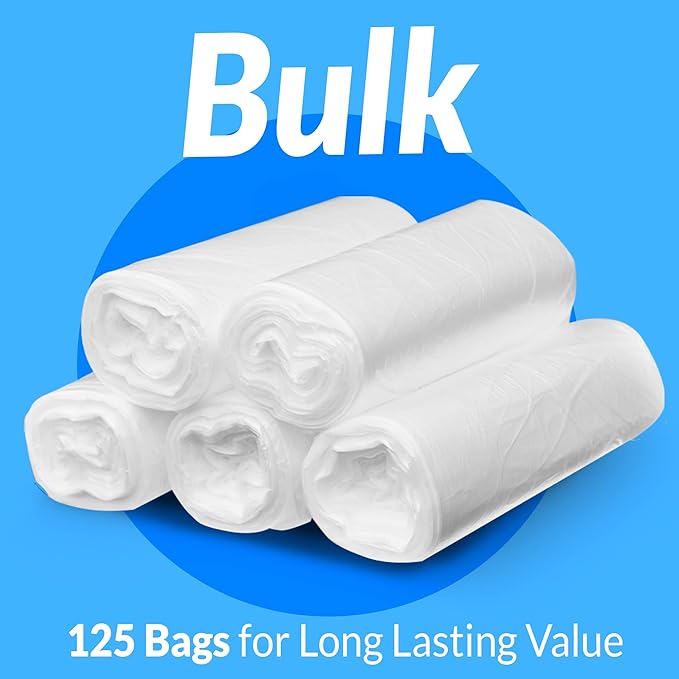 Reli. SuperValue 33 Gallon Trash Bags | 125 Count | Made in USA | Heavy Duty | Clear Multi-Use Garbage Bags