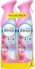 Febrezee Odor-Fighting Air Freshener Room Fresheners Air Effects Air Spray Air Freshener Mist 8.8 Ounce - 2 Count (Pack of 1) (April Fresh)