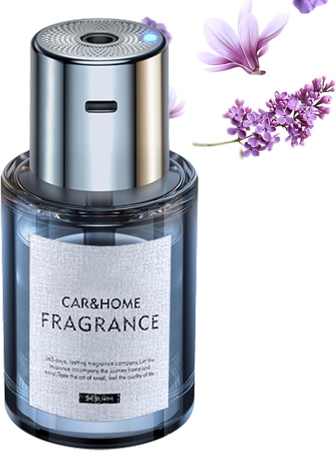 Smart Ultrasonic Atomized Car Air Freshener 5 Gears Adjustment &amp Auto On/Off Smart Car Air Fresheners Diffuser Car Fragrance Air Freshener Car Fast Aroma Diffuser (Lavender)