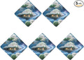 5PCS Car Air Freshener Hanging Personalized Double Sided Star Ring Clouds Car Fresheners Long Lasting New Cars Scents Cute Automotive Freshies for Closets Drawers (tea)