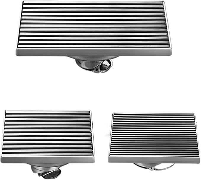 Stainless Steel Square Floor Drain Engineering Large Displacement(20x20cm)