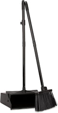 SPARTA Duo-Pan Upright Dust Pan and Broom Set Essential Cleaning Tools for Home and Commercial Use 36 Handle 1 Count Black