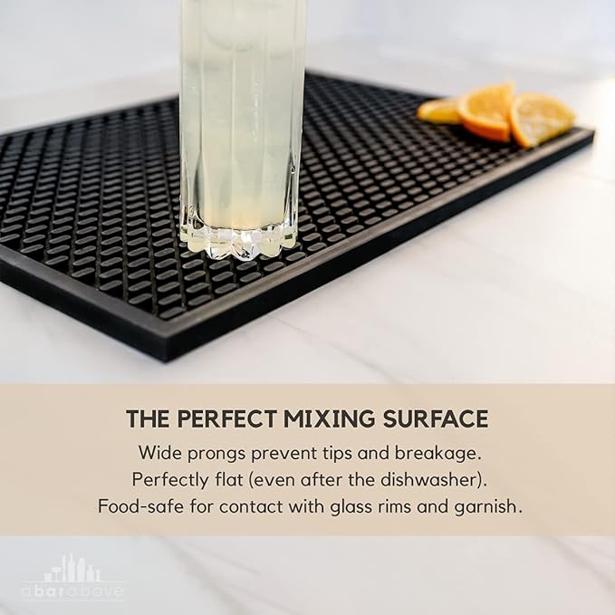Premium A Bar Above Heavy Duty Bar Mat Food Safe Silicone Mat Mats for Bartending and Coffee Commercial Strength Bartender Accessories Dish Drying Mats for Kitchen Counter Barista Accessories