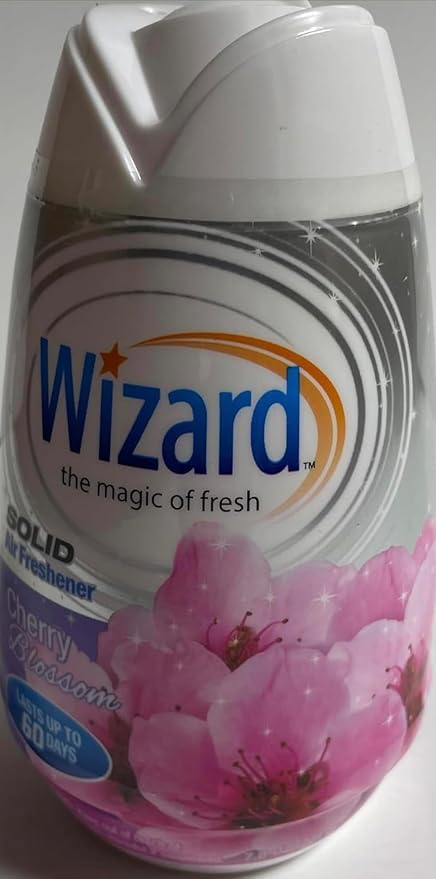 Wizard The Magic of Fresh gel Air Freshener solid air freshener 7.8 oz Cherry blossom (Pack of 12)