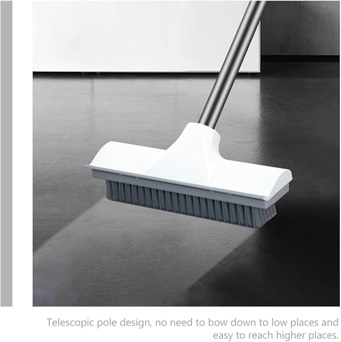 Grout Scrub Brush Floor Cleaning Brush with Long Handle Stiff Bristle Bathroom Scrubber for Tile and Bathroom Floor Cleaning