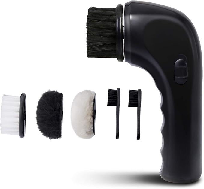 Electric Shoe Cleaner Brush Electric Shoe Polisher Brush Shoe Shiner Dust Cleaner Portable USB Leather Cleaner Care Kit for Leather Shoes Sneaker