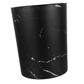 Cabilock Plastic Waste Basket Marble Pattern Large Capacity Kitchen Trash Can Office Bathroom Wastebasket Press Ring
