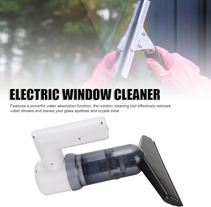 Automatic Window Cleaner Electric Design Water Absorption Anti Condensation for Glass Anti Fog Safety Features Li Battery 2000mAh (1#)