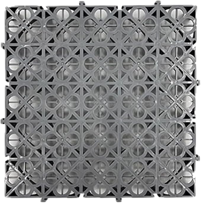 Trench Drainage GrateDrain Covers OutdoorInterlocking Floor TilesModular Mats Multicolor 40x40x4cm Pack of 4-20 Pcs(Grey20 pieces)