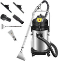 Commercial Carpet Steam Cleaner Extractor Vacuum Washing Machine Separate Clean Water Tank and Waste Water Tank Portable Suction Hose with 6 Tools and Wheels for HotelsDry Cleaners (60L)