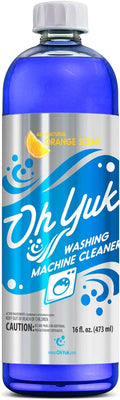 Oh Yuk Washing Machine Cleaner For All Washers (Top Load Front Load HE and Non-HE) Natural Citrus Fragrance Four Cleanings Per Bottle Septic Safe 16 Fl Oz