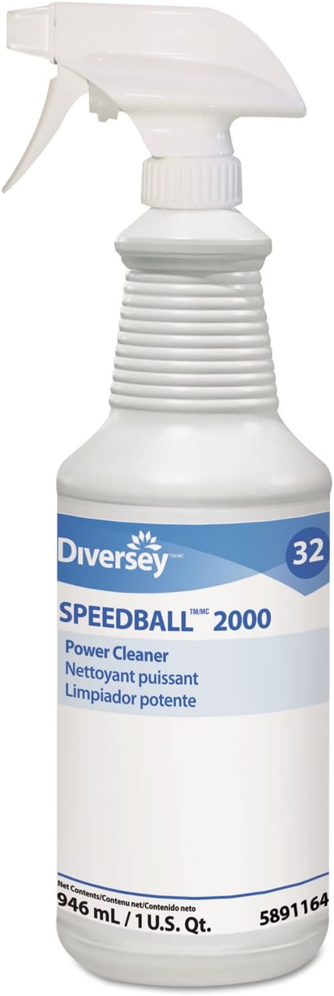 Diversey 95891164 Speedball 2000 Heavy-Duty Cleaner Citrus Liquid 1qt. Spray Bottle 12/CT