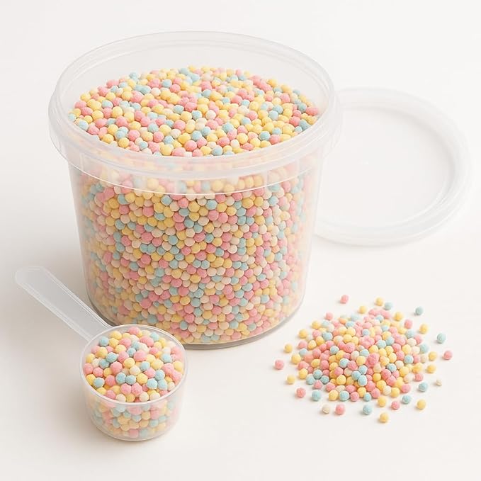 Fresh Scent Booster Laundry Beads Long-Lasting Fragrance Multi-Color Scented Beads for Clothes and Linens 5 Pounds Bulk Container