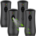 Automatic Air Freshener Spray Dispenser (4-Pack) Free Standing or Wall Mounted Adjustable Aromatherapy Machines for Home Indoor Bathrooms Offices Hotels and Commercial Places (Black 001)