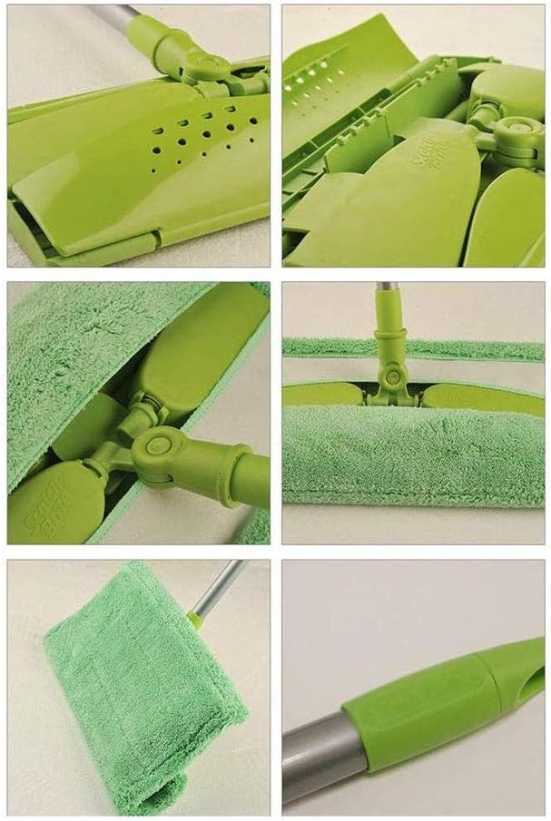 Microfiber Mop for Floor Cleaning Wet Dry Professional Flat Mops for Hardwood Floor Laminate and Tile Floor with Reusable Mop Pad