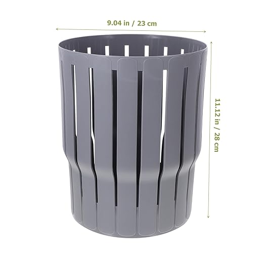 Thick Hollow-Out Small Trash Can Home Wastebasket Bin Material Office Bedroom Rubbish Bucket for Kitchen Living