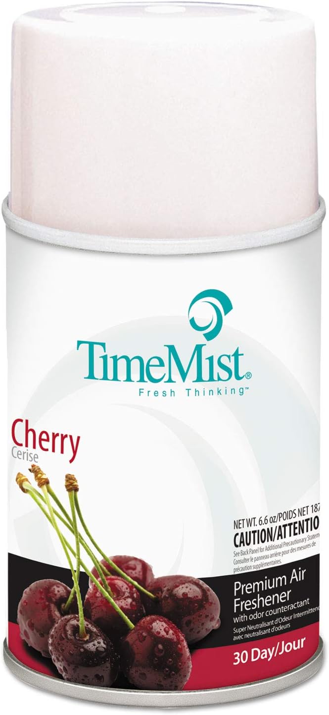 Premium Metered Air Freshener Refill Cherry 6.6 oz Aerosol 12/Carton [ESS]