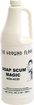 Soap Scum Magic Film Remover NON-Acid No Bleaches Safe for Marble Granite Tile Chrome Porcelain Plastic Fiberglas and many other Hard Surfaces and Natural Stone (1 quart/32 oz.)