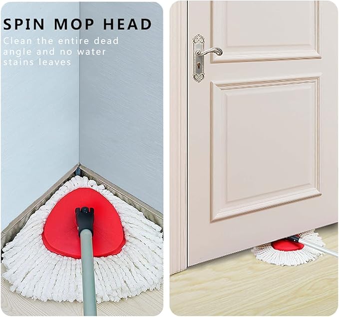 10-Pack Spin Mop Replacement Heads 100% Microfiber Spin Mop Refills Heads360°Micro Replacement Mop Head for Easy House Cleaning Floor MoppingWhite