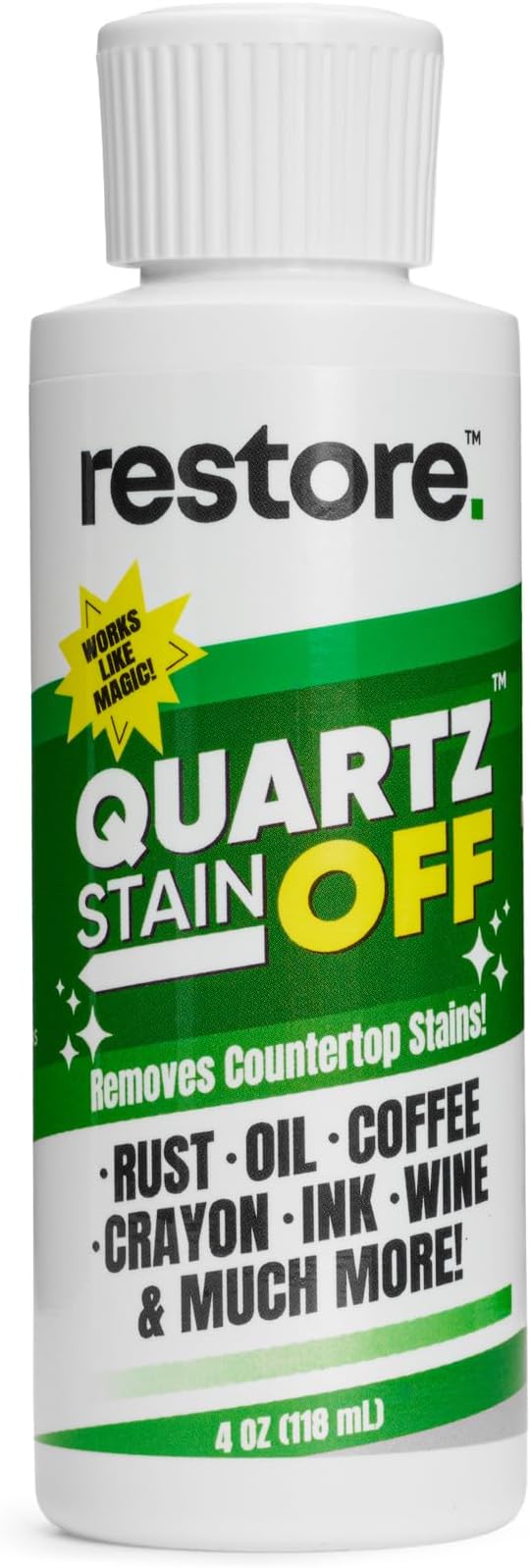 Quartz Stain Off – Quartz Countertop Stain Remover Cream &amp Deep Cleaner | Removes Coffee Water Grease &amp Food Stains | Non-Abrasive Scratch-Free