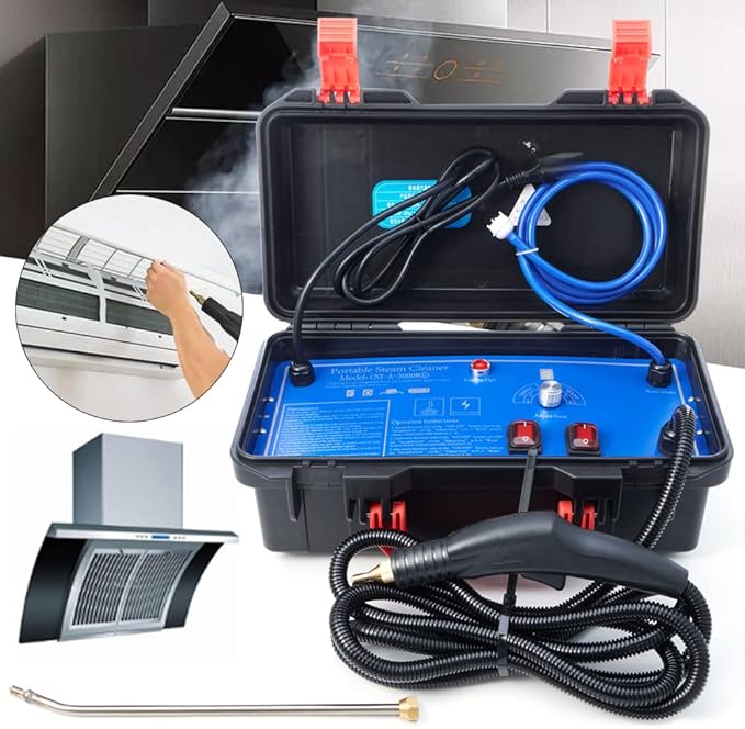 110V 1400W Portable Steam Cleaner High Temperature Pressure Compact Steamer Cleaner Household Car Electric Steaming Cleaning Machine