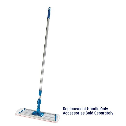 Carlisle FoodService Products Aluminum Mop Handle Flat Handle for Cleaning 43 To 70 Inches Silver (Pack of 12)