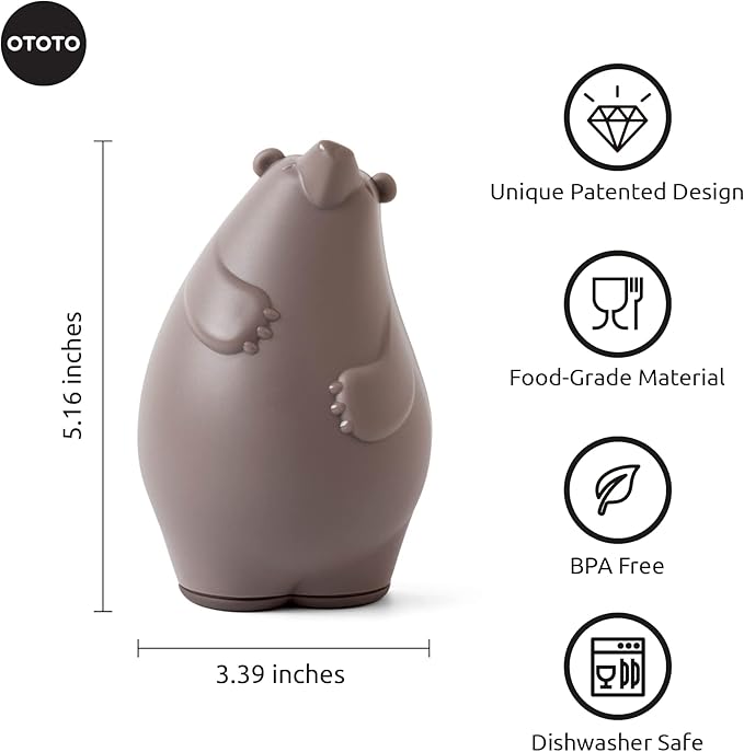 OTOTO Bundle of 2 Dracowave Dragon Microwave Cleaner + Barry Bear Grater Cute Kitchen Gadgets Cute Gifts