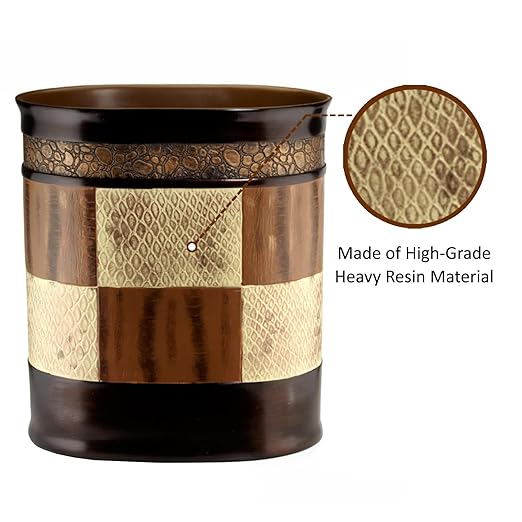 Zahari Home Decorative Trash Can for Bathroom Office &amp Bedroom - 2.1 Gallons Stylish &amp Small Trash Can for Dorms Desktop &amp Restroom - Chic Waste Basket for Compact Spaces Zambia