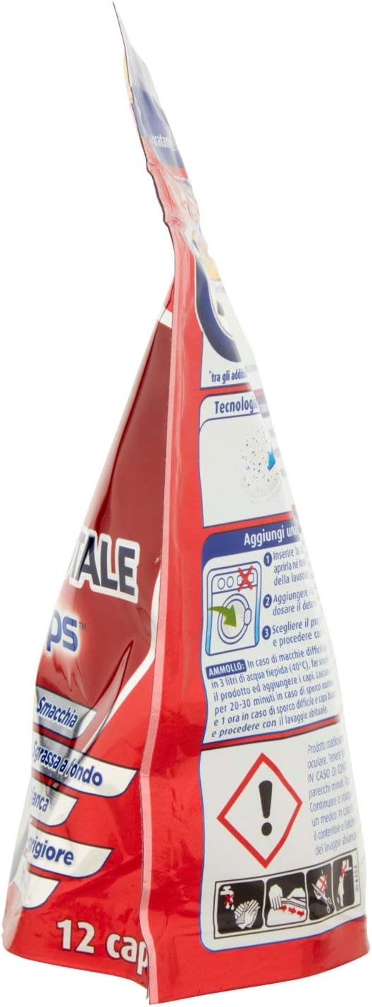Man White – idrocaps Power Stain Remover Concentrate 12 Capsules – 240 g – [Pack of 4]