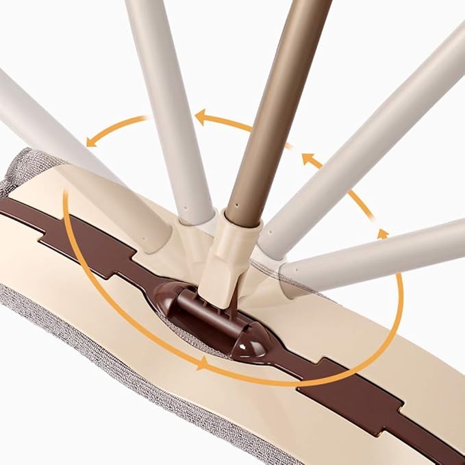 Mop Absorbent Quick-Drying Clamping Flat Scraping Sweeping Two-in- dust-Removing Rectangular Cloth