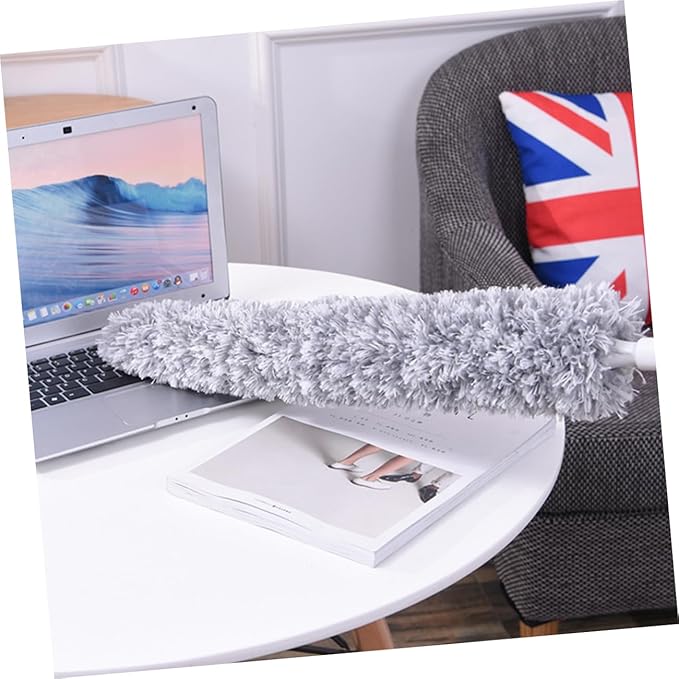 2pcs Telescopic Duster Power Scrubber Dust Mop Ceiling Duster Washable Extendable Duster Handheld Vacuum Cleaning Window Cleaner Duster Refills Duster for Blinds Battery Air Duster/1257