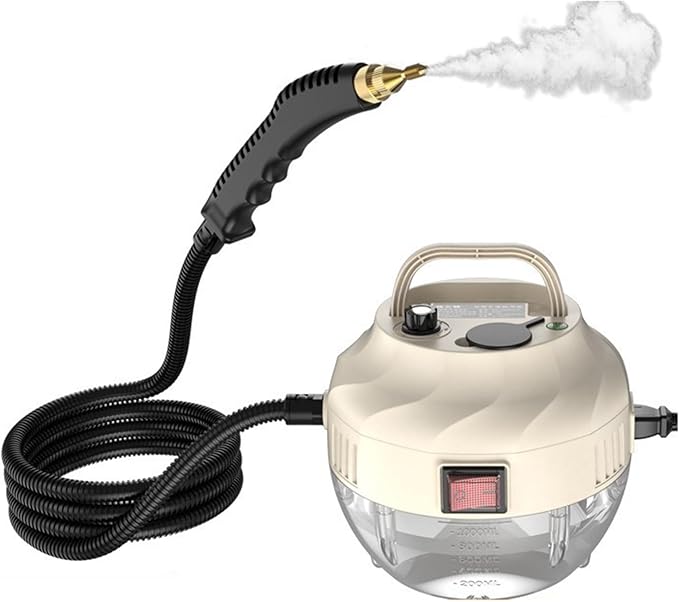 2500W Steam Cleaner High Pressure Handheld Steam Cleaner with 6-gears Adjustable Portable Steamer for Cleaning Home Car Upholstery Tile Grout Home(Syyle2)