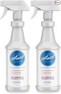 Wrinkle Remover Spray - Fabric Refresher with Fresh Laundry Scent - Odor Remover &amp Fast Drying Ironing Spray - Mist Nozzle Wrinkle Release Spray for Clothes – (2Pack - 32Oz)