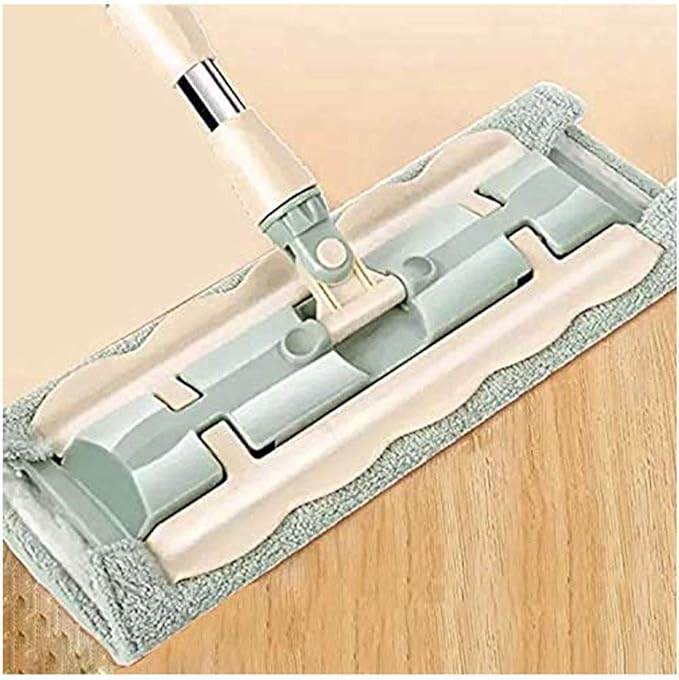 Mop Flat Mop Floor Telescopic with Large Microfiber Pads Spin Mop 360 Degree Handle Home Kitchen Floor Cleaner Wood Tile