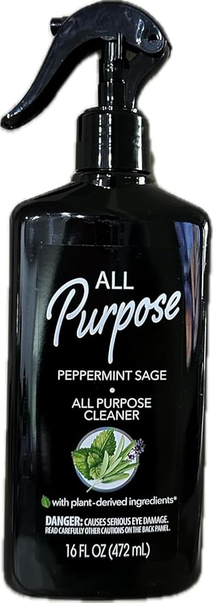 All Purpose Sprays Plant Based Multi Purpose Cleaning - Peppermint Sage 16Fl Oz 472ml Pack com 3 unidades