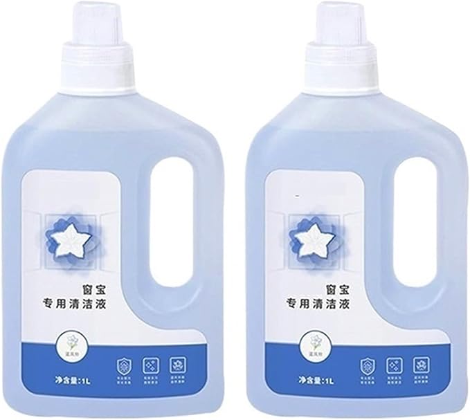 Window Cleaning Solution Compatible with ECOVACS Winbot W1S/W1 Pro/W2 Pro Omni/W2S Pro/W960/WINBOT MINI - Streak-Free Glass Cleaner Liquid(2 packs)