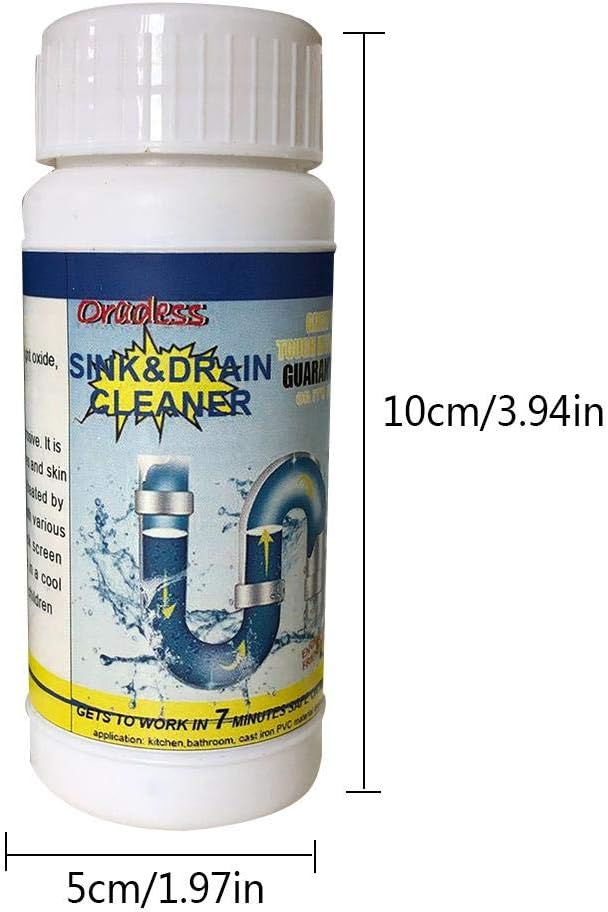 Pipe Dredge Deodorant Powerful Sink Drain Cleaner Pipe Dredging Agent Sewer Toilet Dredge Powder Cleanser Dredge Agent for Kitchen Toilet Pipeline Quick Cleaning Tool