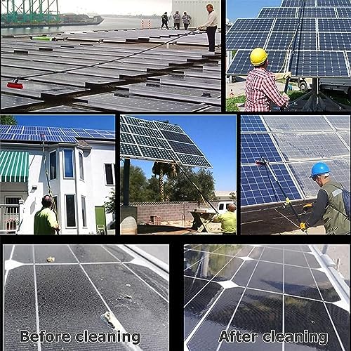 Telescopic Glass Cleaning BrushWater Fed Pole Kit 3.6M 5. 6M 7.2M 9M 11M Outdoor Window Cleaning Pole Water Fed Telescopic Brush with Hose Spray Solar Panel Cleaning Sys