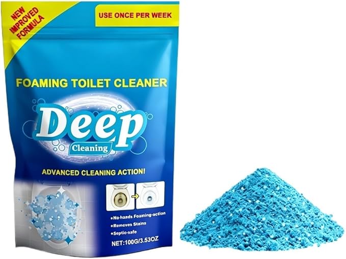 Toilet Cleaning Foam Powder Simple Operation Reduces Odor Deep Clean(3pcs)
