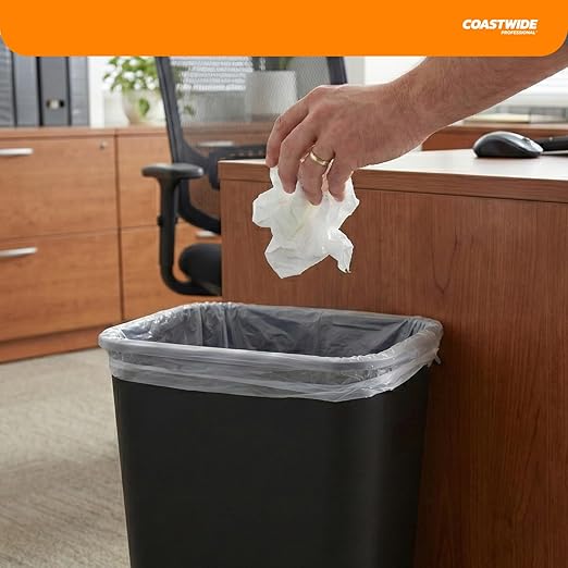 Professional Gallon Trash Bag 24 x 33 High Density 13 mic Natural 500 Bags/Box