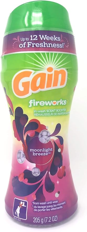 Gain Fireworks in-Wash Scent Booster Beads Moonlight Breeze 7.2 oz (Pack of 2)