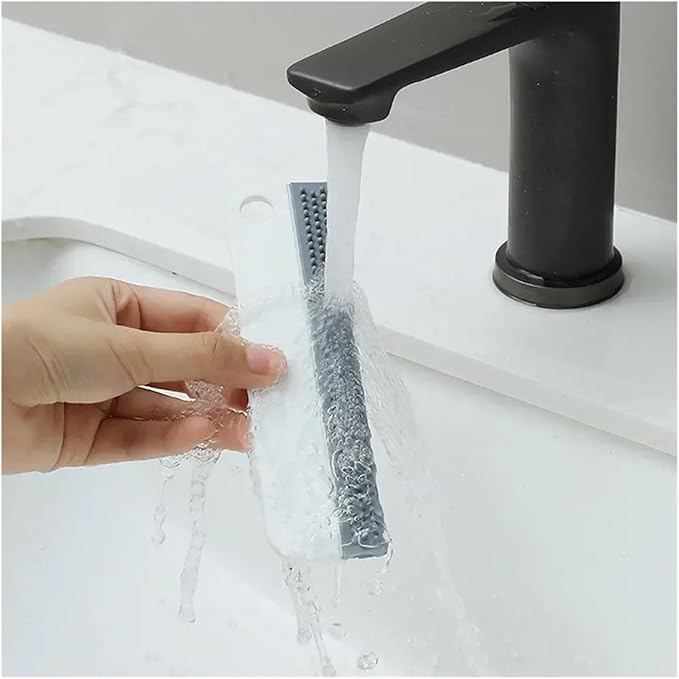 Fit for Soft Silicone Glass Wiper Scraper - Versatile Window Cleaning Brush for Kitchen Bathroom and Car Mirrors(B)