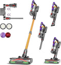 KIPMAX Cordless Vacuum Cleaner 50KPa 550W Stick Vacuum for Home 70Mins Anti-Tangled Vacuum Cleaner for Pet Hair/Carpet/Floor Self-Standing Vacuum with Rechargeable Battery LED Display&ampAromathe