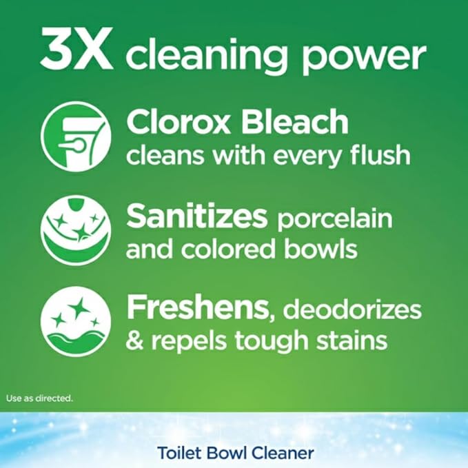 Ultra Clean Toilet Tank Tablets – Long-Lasting Freshness &amp Stain Prevention – Easy Drop-In Toilet Cleaner Tablets – 6 Count