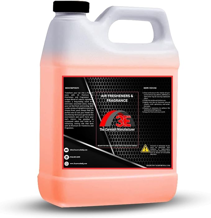 Premium Car Air Freshener with Leather Scent Highly Concentrated Long-Lasting Fragrance Just Like New Scent for Cars Trucks SUVs RVs &amp More 64 fl oz (Half Gallon)