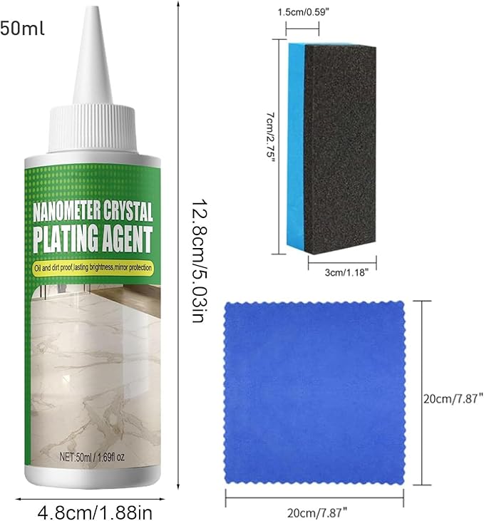 2026 New Nano Crystal Coating Agent For Tile &amp FurnitureNanometer Crystal Plating AgentGranite Marble Countertop Cleaner Quartz Gloss Coating Ceramic Stone Quartz Countertop Sealer And Polish